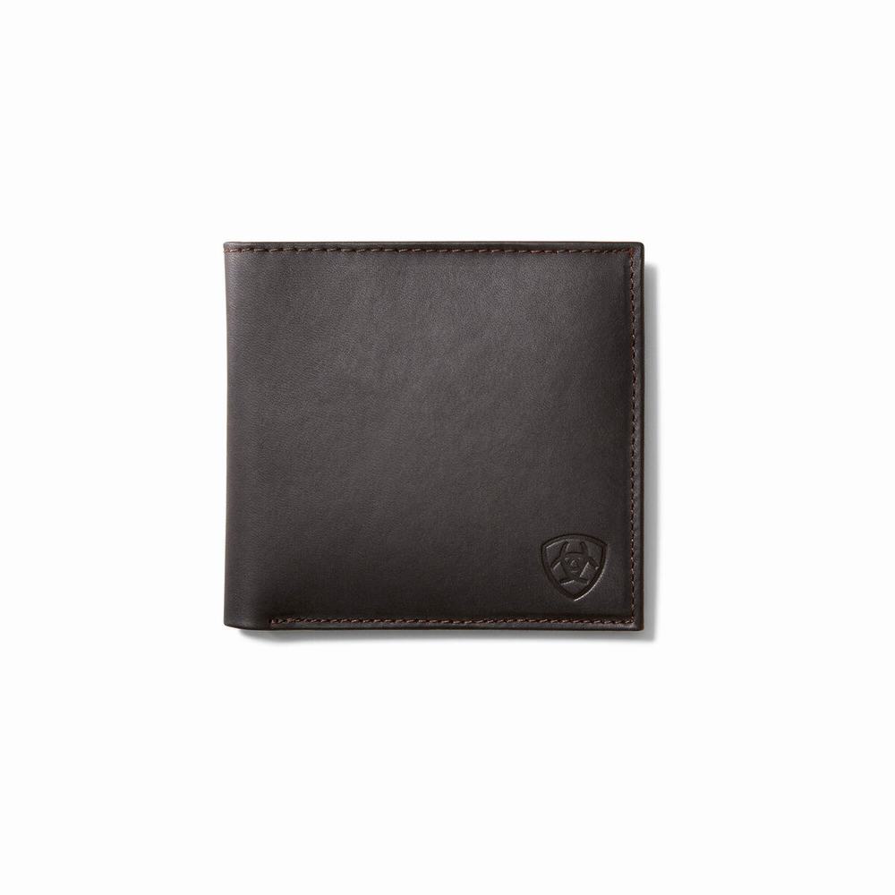 Ariat Bifold Logo Plånbok Herr Mörkkoppar | 498-PNZRLF