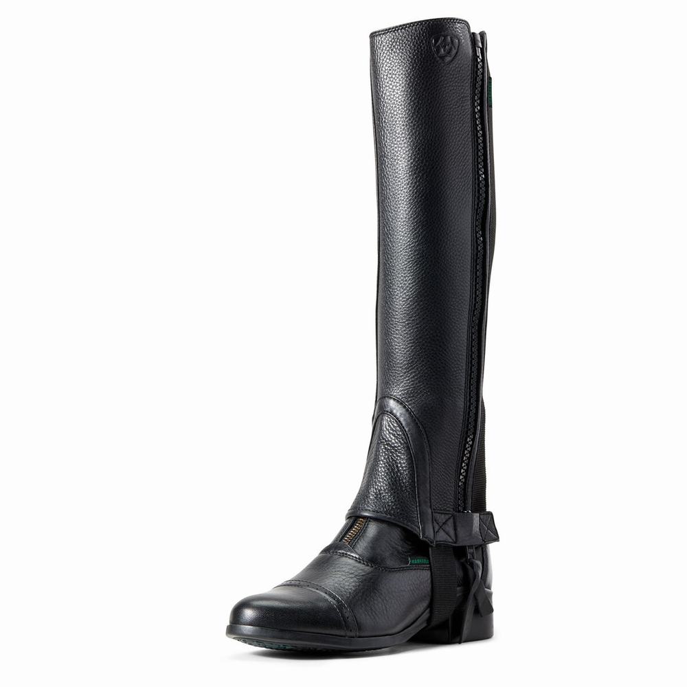 Ariat Breeze Chap Half Chap Ridstövlar Dam Svarta | 321-XEHSZU