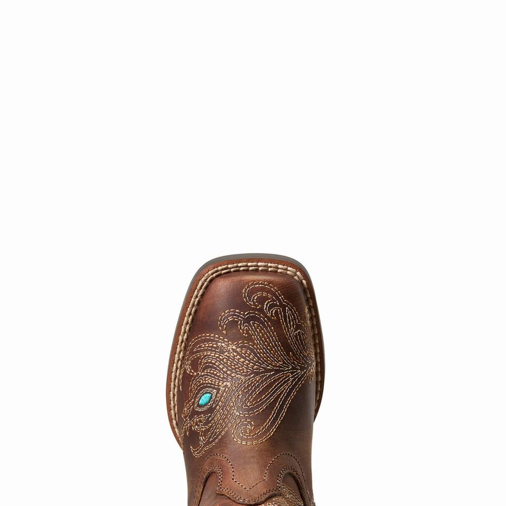 Ariat Bright Eyes II Western Stövlar Barn Bruna | 372-EWOAFU