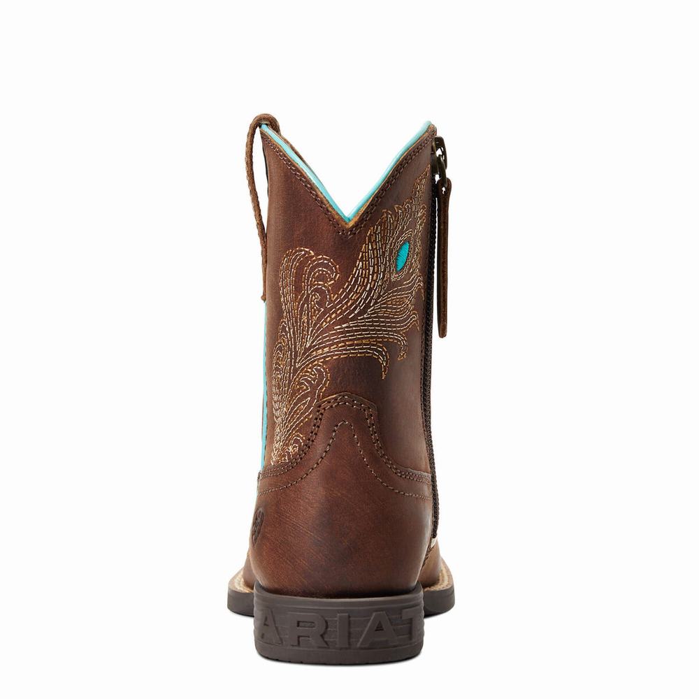 Ariat Bright Eyes II Western Stövlar Barn Bruna | 372-EWOAFU