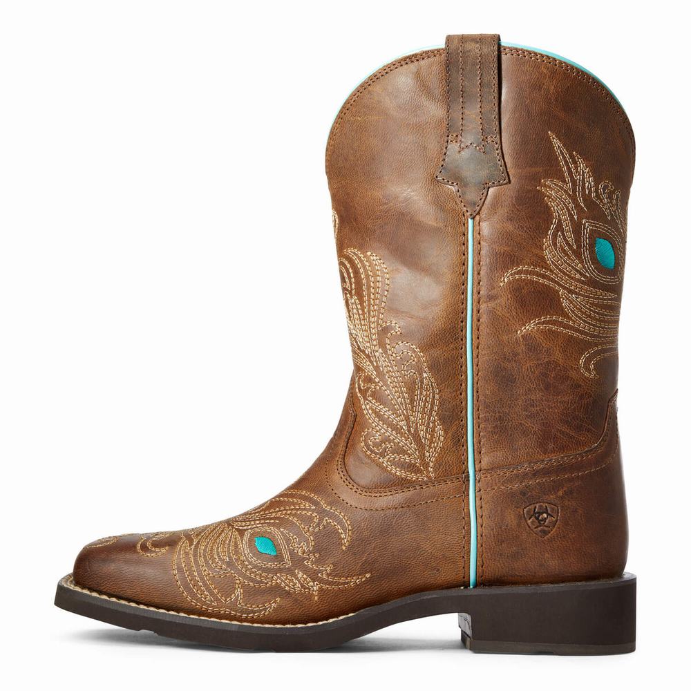 Ariat Bright Eyes II Western Stövlar Dam Bruna | 103-OQCLTM