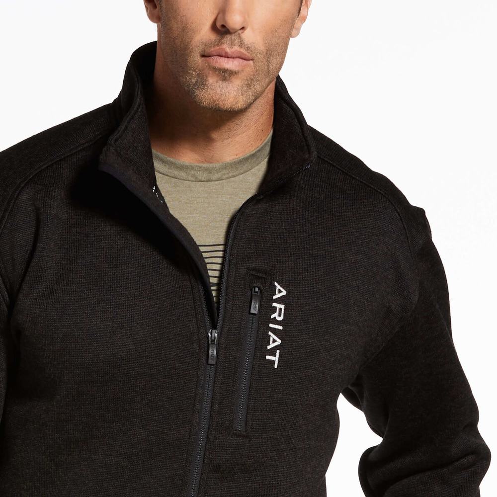 Ariat Caldwell Full Zip Hoodie Herr Grå | 714-QKVRLW