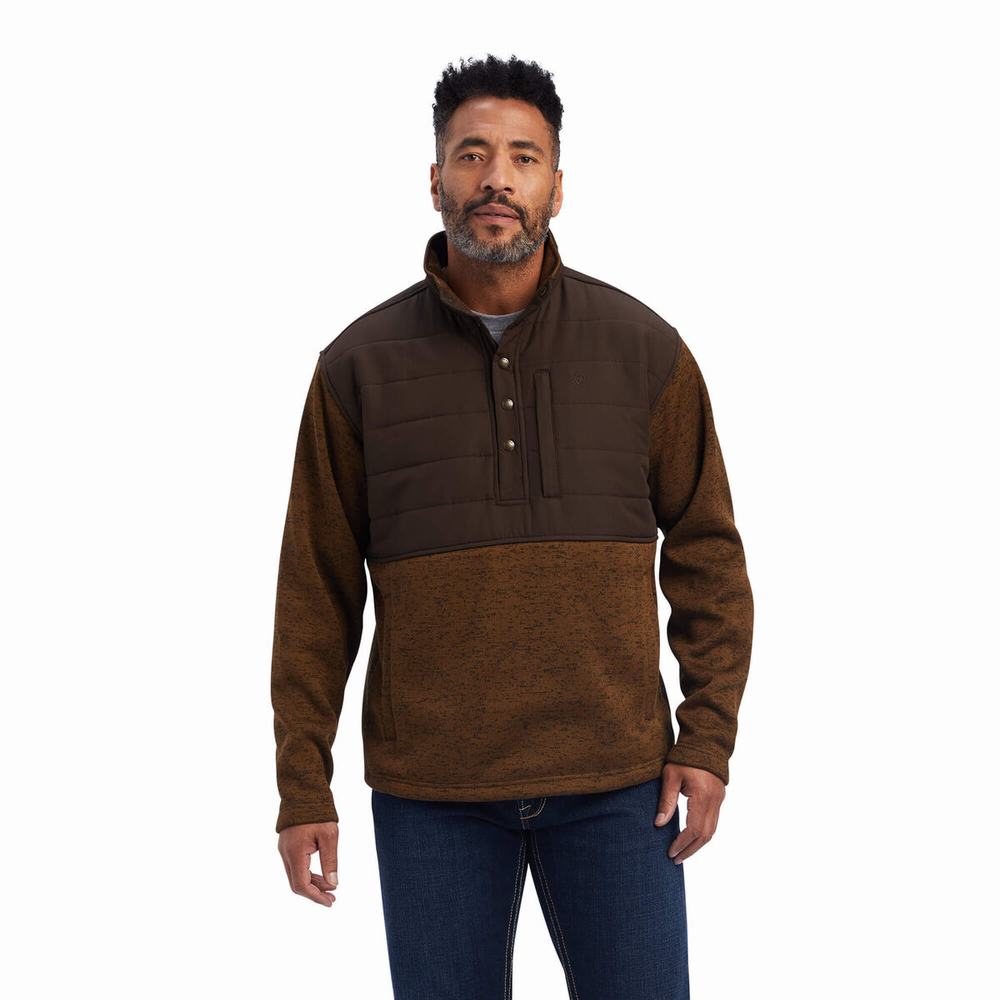 Ariat Caldwell Reinforced Snap Hoodie Herr Olika Färger | 296-THNWYI