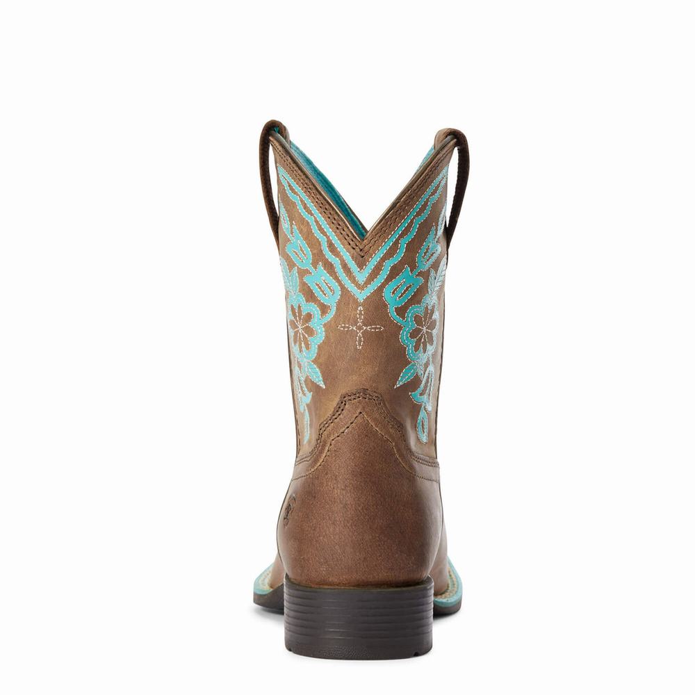 Ariat Cattle Cate Western Stövlar Barn Bruna | 528-VLKTWU