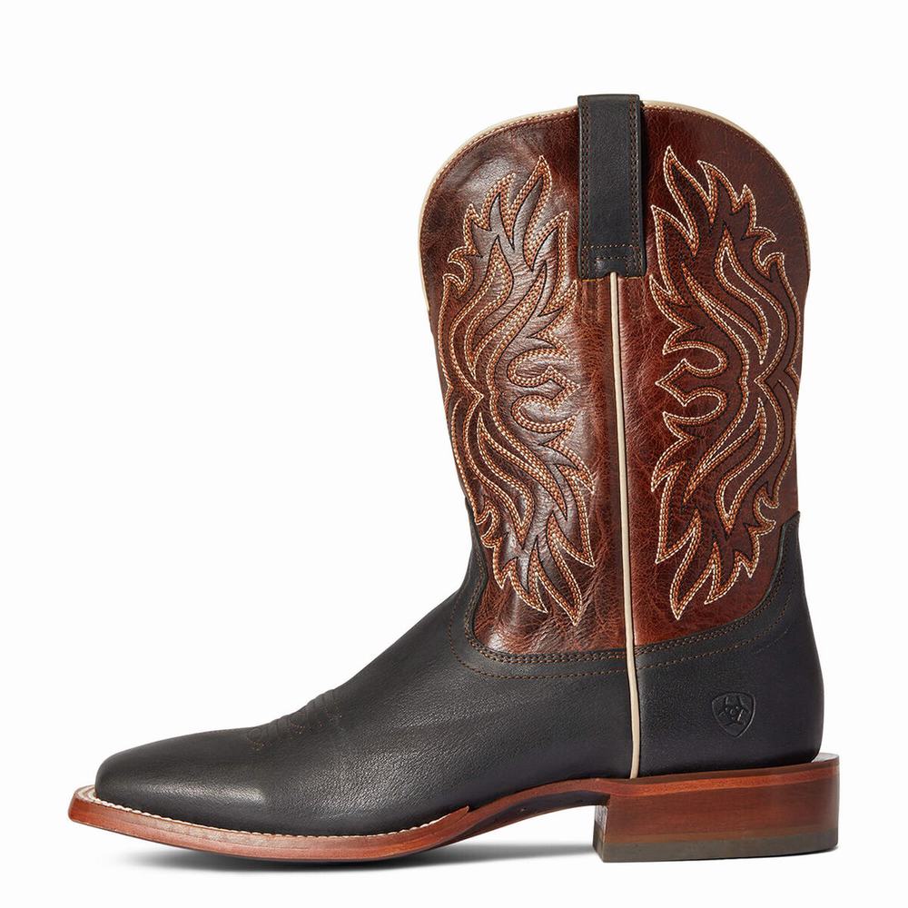 Ariat Circuit Greeley Western Stövlar Herr Svarta | 253-PZXRBH