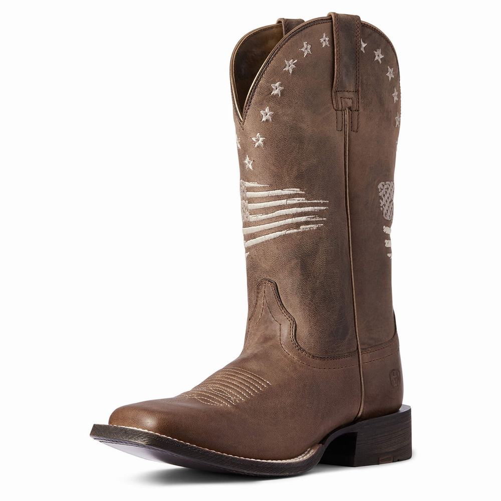 Ariat Circuit Patriot Western Stövlar Dam Bruna | 417-WBLOCP