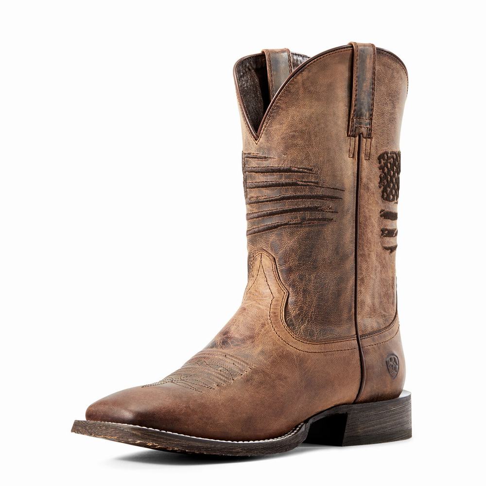 Ariat Circuit Patriot Western Stövlar Herr Bruna | 358-CTGOFX