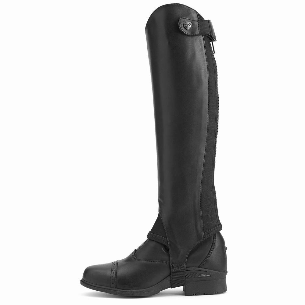 Ariat Close Contour Chap Half Chap Ridstövlar Dam Svarta | 507-NJHFTZ