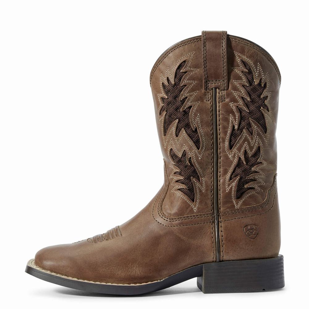 Ariat Cowboy VentTEK Western Stövlar Barn Bruna | 345-BYURKO