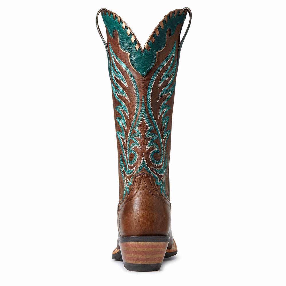 Ariat Crossfire Picante Western Stövlar Dam Bruna | 378-TWSXRL