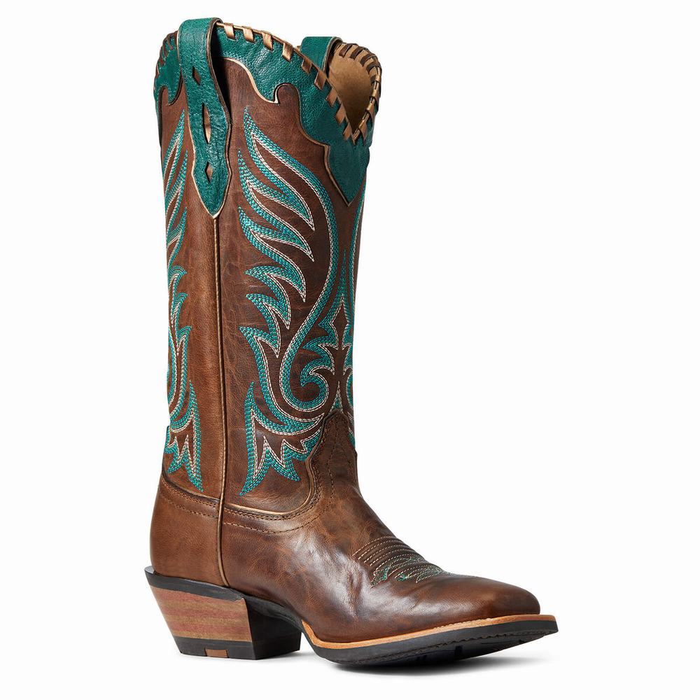 Ariat Crossfire Picante Western Stövlar Dam Bruna | 378-TWSXRL