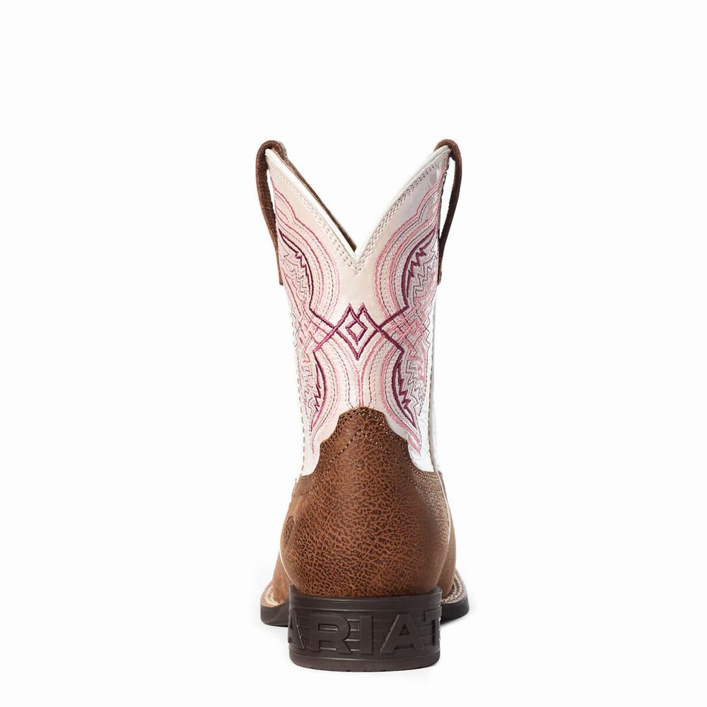 Ariat Double Kicker Western Stövlar Barn Bruna | 594-QTCASB