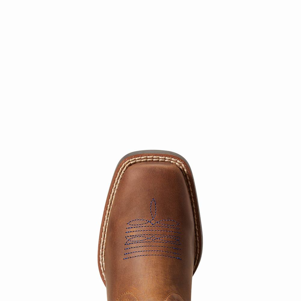 Ariat Double Kicker Western Stövlar Barn Bruna | 620-BLQJSH