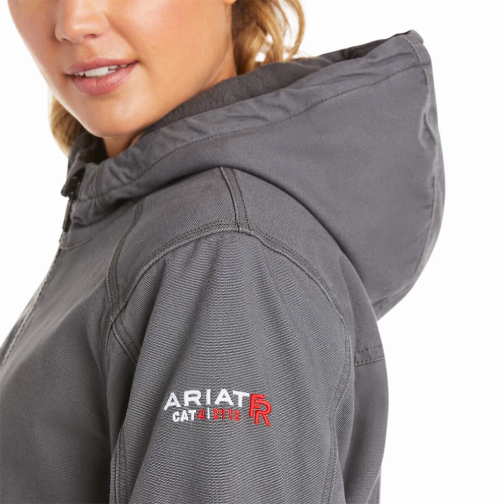 Ariat FR DuraLight Stretch Canvas Jacka Dam Grå | 201-AJCLXV