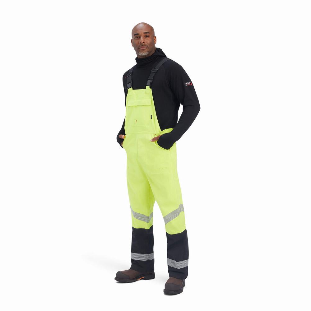 Ariat FR Hi-Vis Vattentäta Byxor Herr Gula | 035-GRHYUP