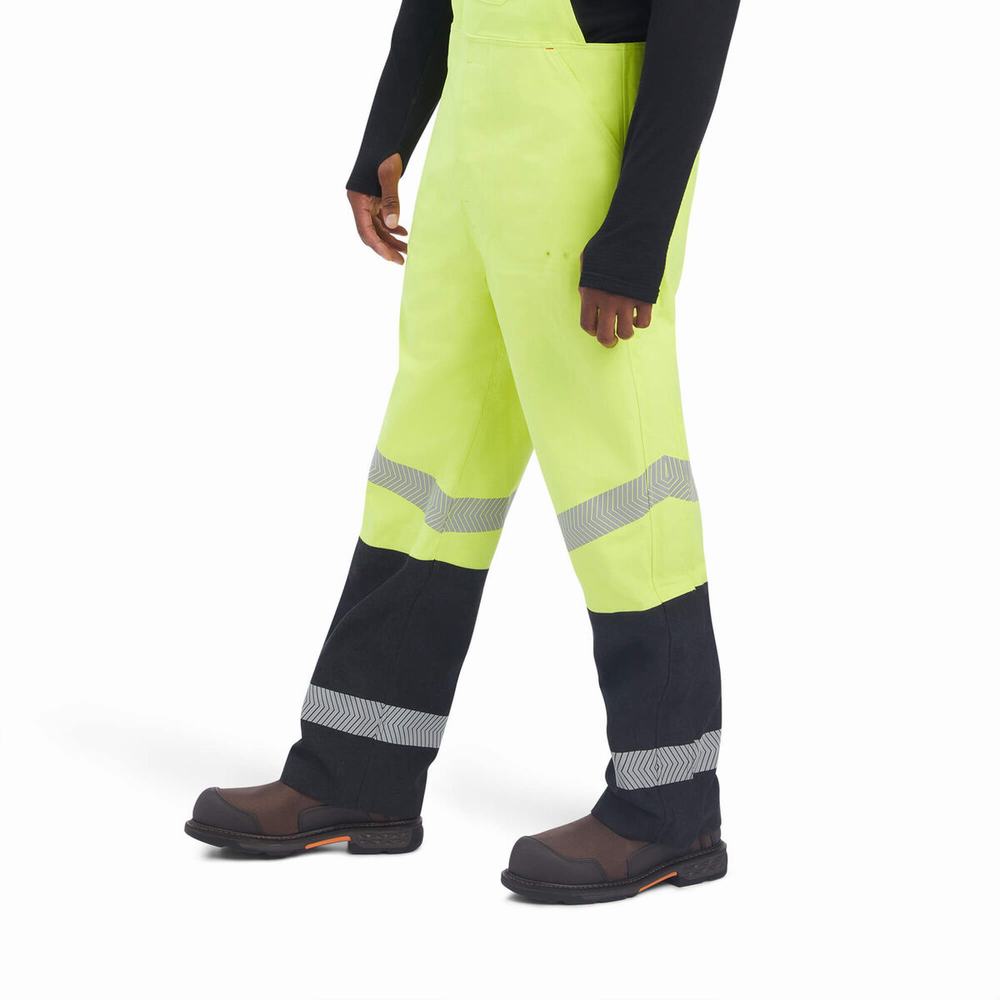 Ariat FR Hi-Vis Vattentäta Byxor Herr Gula | 035-GRHYUP