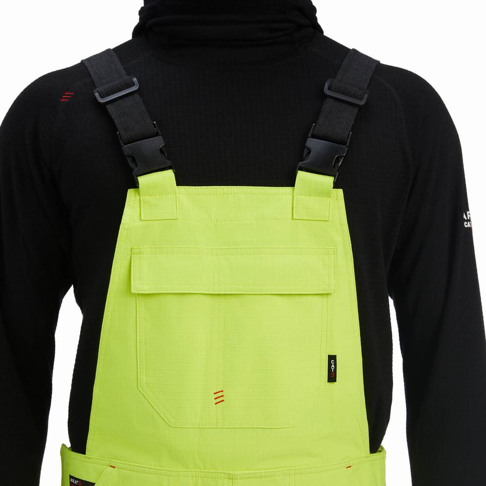 Ariat FR Hi-Vis Vattentäta Byxor Herr Gula | 035-GRHYUP