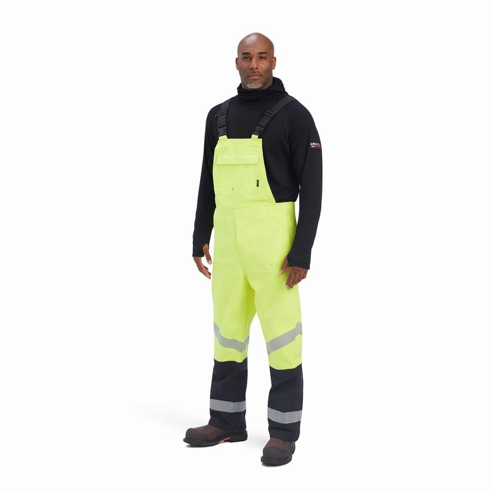 Ariat FR Hi-Vis Vattentäta Byxor Herr Gula | 035-GRHYUP