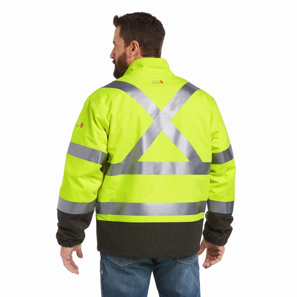 Ariat FR Hi-Vis Vattentäta Insulated Jacka Herr Gula | 941-CWVBYE