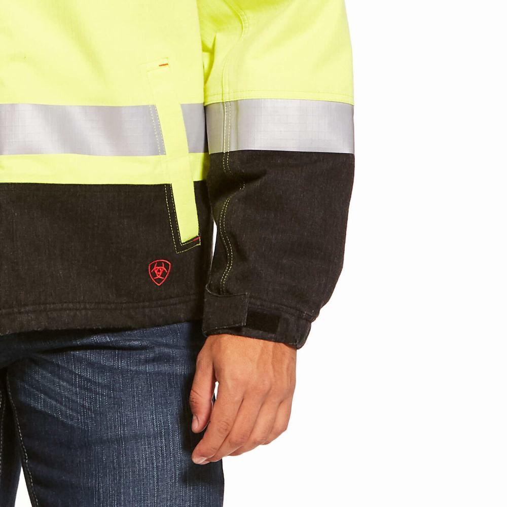 Ariat FR Hi-Vis Vattentäta Insulated Jacka Herr Gula | 941-CWVBYE