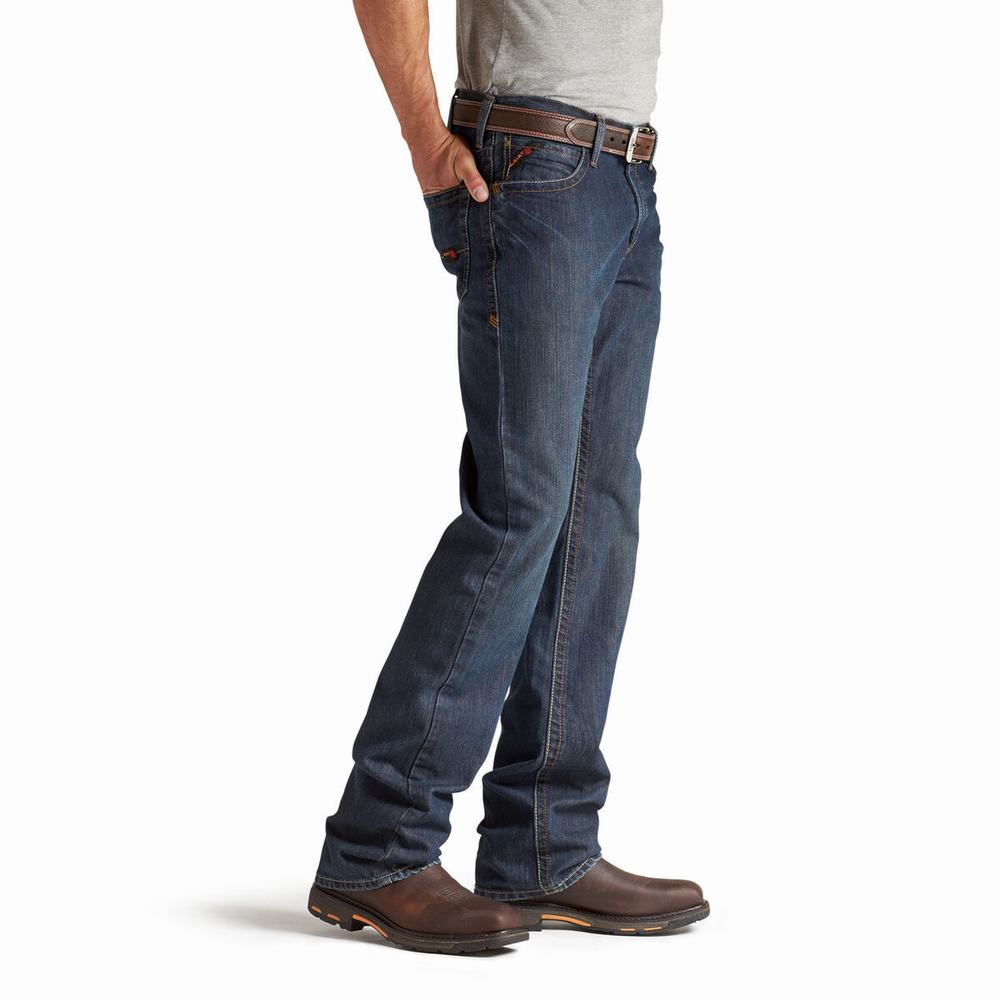 Ariat FR M4 Relaxed Basic Cut Straight Jeans Herr Olika Färger | 758-EUCHNK