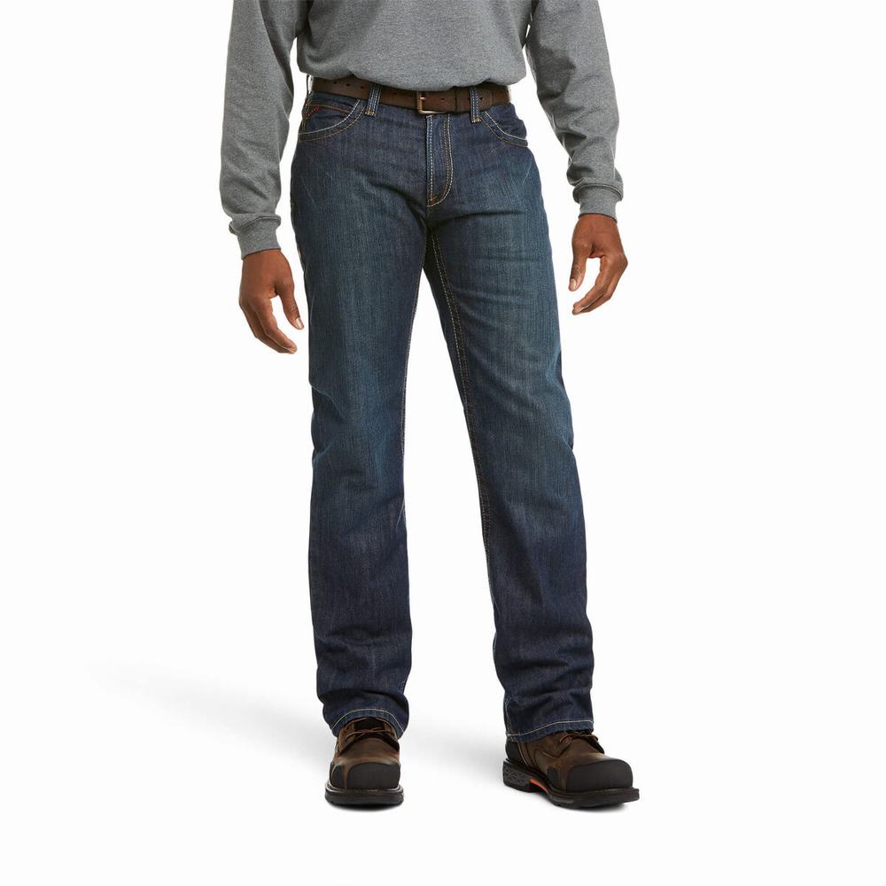 Ariat FR M4 Relaxed Basic Cut Straight Jeans Herr Olika Färger | 758-EUCHNK