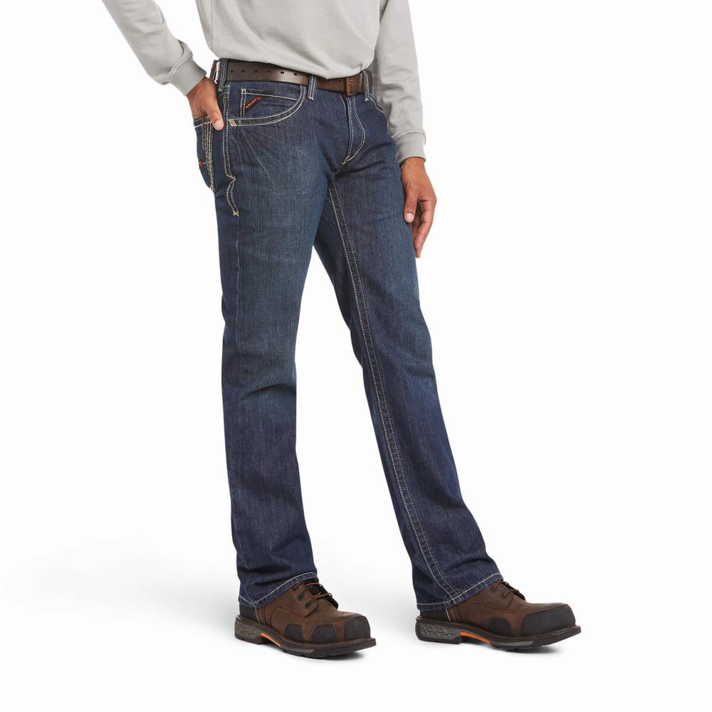 Ariat FR M4 Relaxed Boundary Cut Straight Jeans Herr Olika Färger | 510-NXQUAM