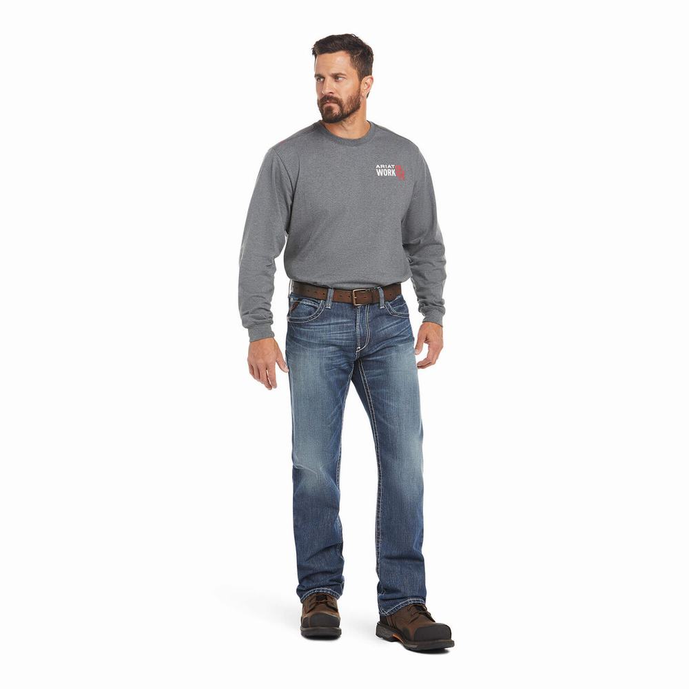 Ariat FR M4 Relaxed Ridgeline Cut Straight Jeans Herr Olika Färger | 402-CXGKUT