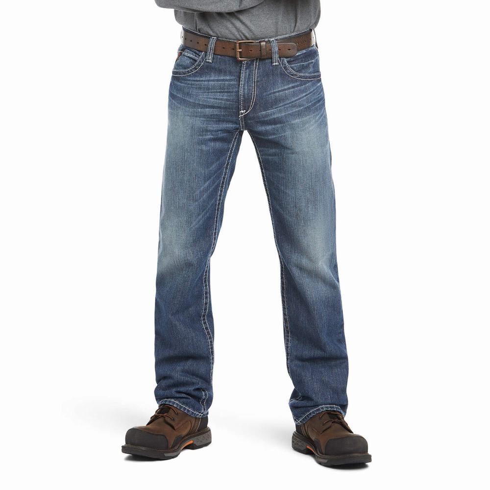 Ariat FR M4 Relaxed Ridgeline Cut Straight Jeans Herr Olika Färger | 402-CXGKUT