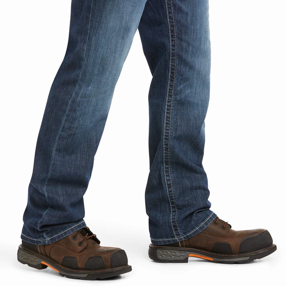 Ariat FR M4 Relaxed Stretch DuraLight Boundary Cut Straight Jeans Herr Olika Färger | 601-GYZKUI