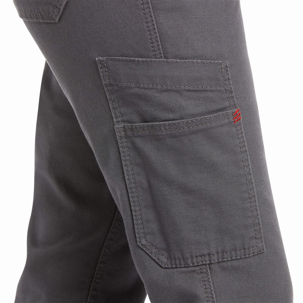 Ariat FR Stretch DuraLight Canvas Shorts Dam Grå | 725-ZRWBXH