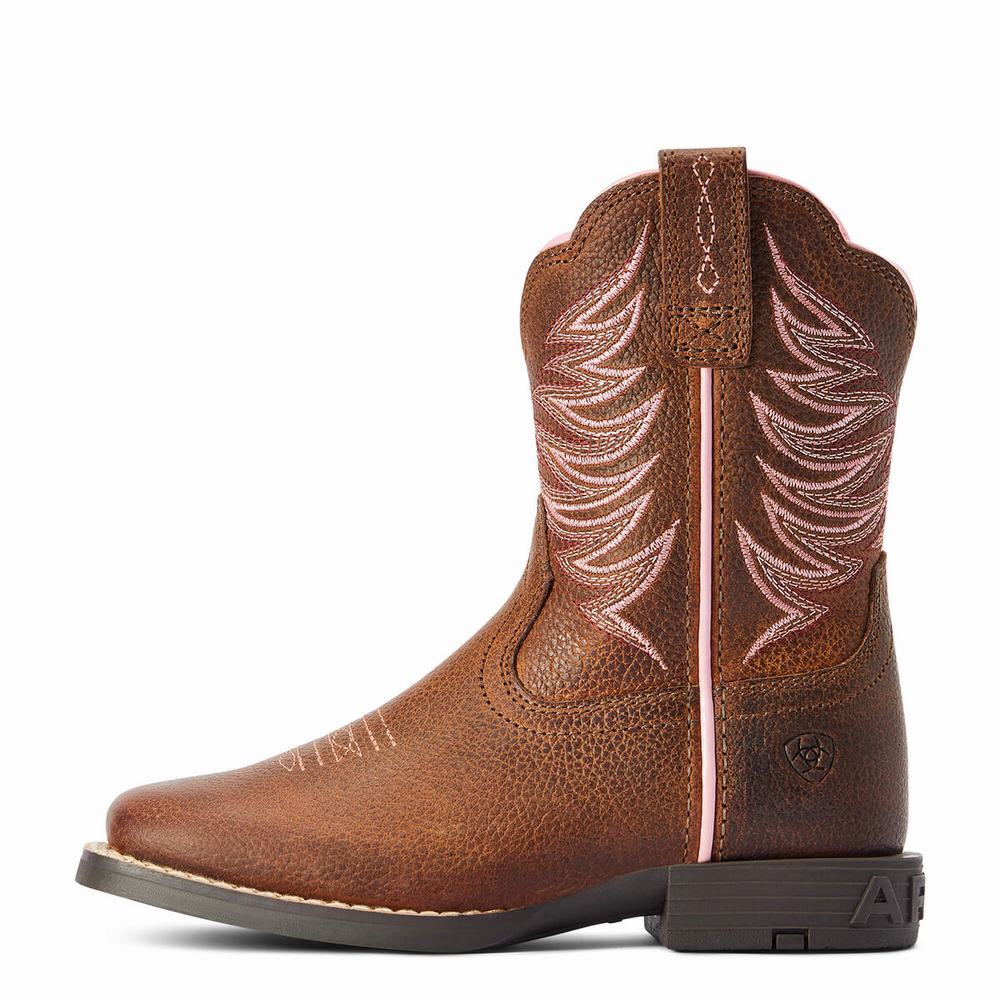 Ariat Firecatcher Western Stövlar Barn Bruna | 425-CSOLTQ