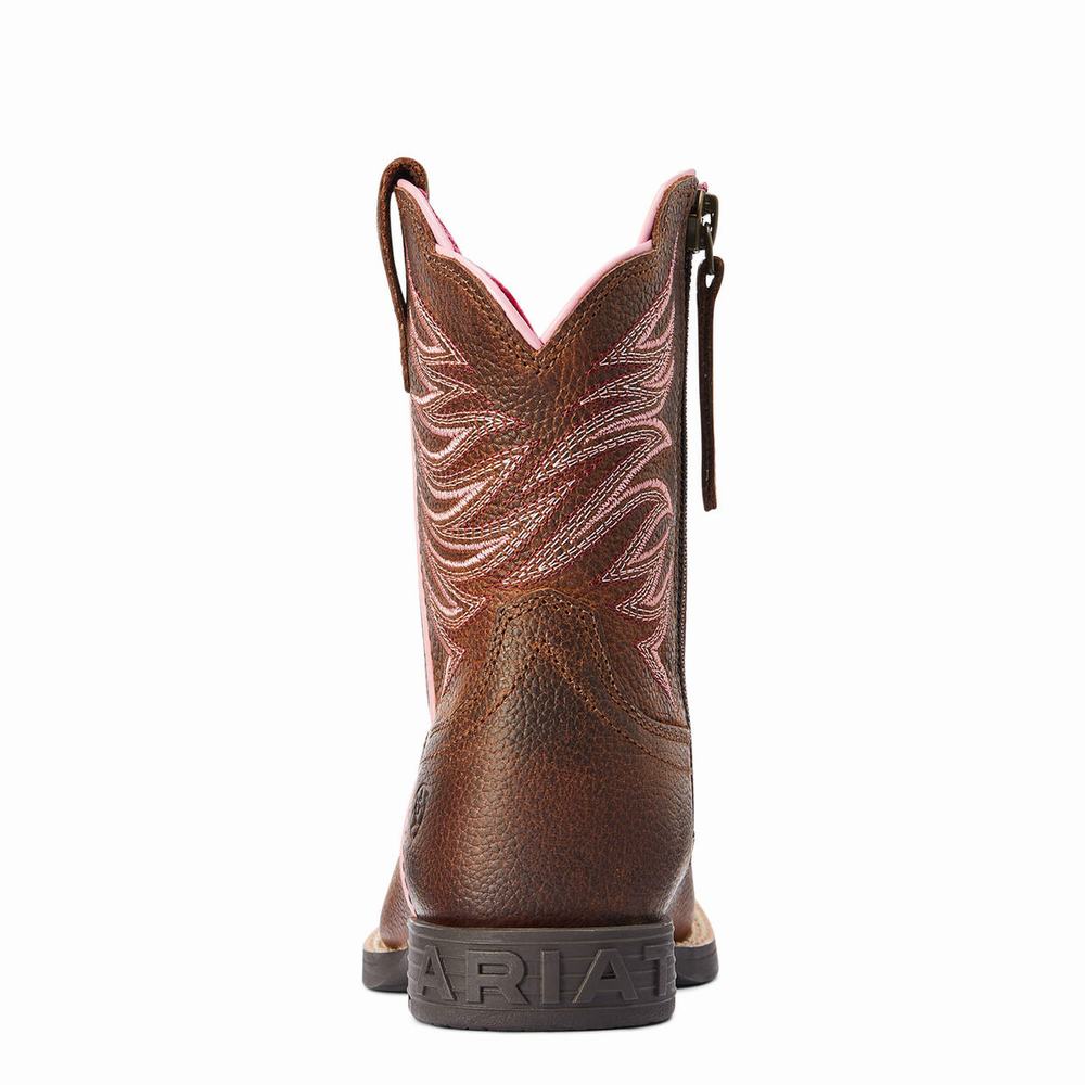 Ariat Firecatcher Western Stövlar Barn Bruna | 425-CSOLTQ