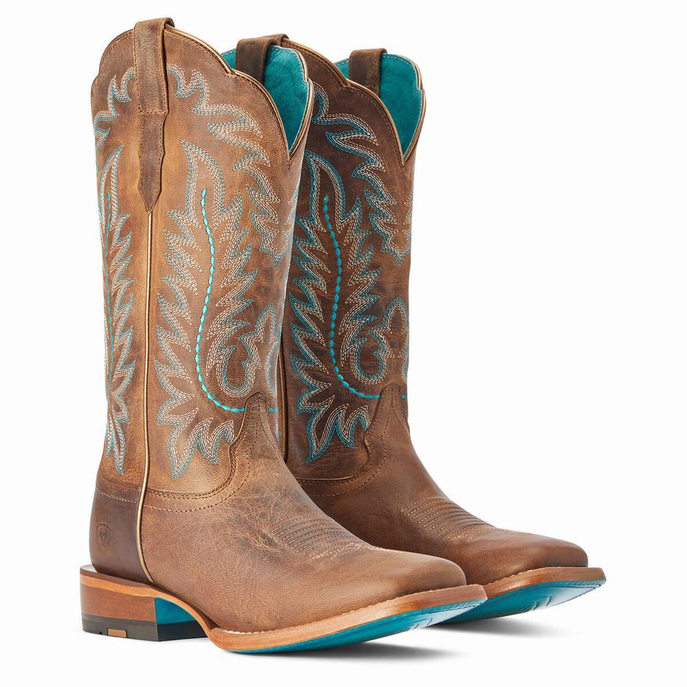 Ariat Frontier Tilly Western Stövlar Dam Bruna | 945-GBJIWP