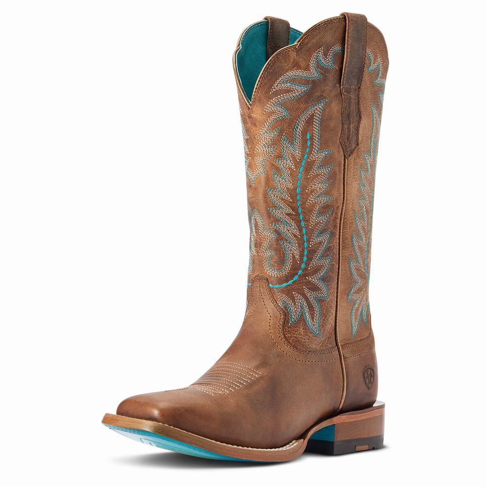 Ariat Frontier Tilly Western Stövlar Dam Bruna | 945-GBJIWP