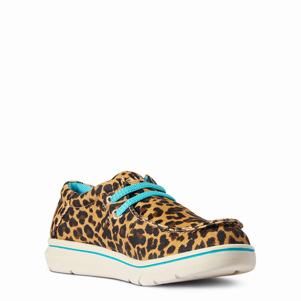 Ariat Hilo Casual Skor Barn Leopard | 168-CZQFHE