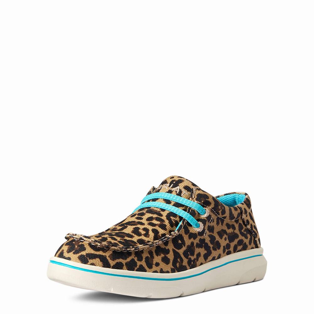 Ariat Hilo Casual Skor Barn Leopard | 168-CZQFHE