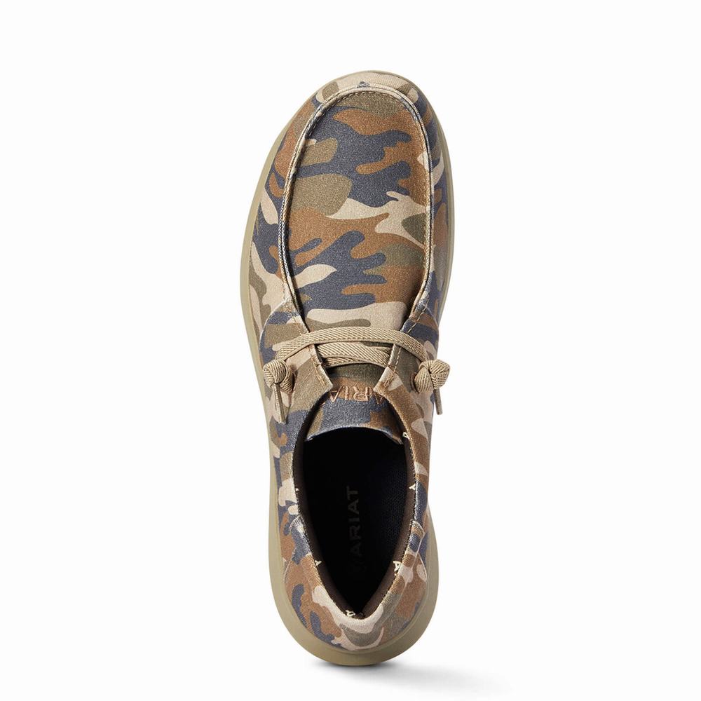 Ariat Hilo Stretch Spets Sneakers Herr Camo | 270-IBKMRC