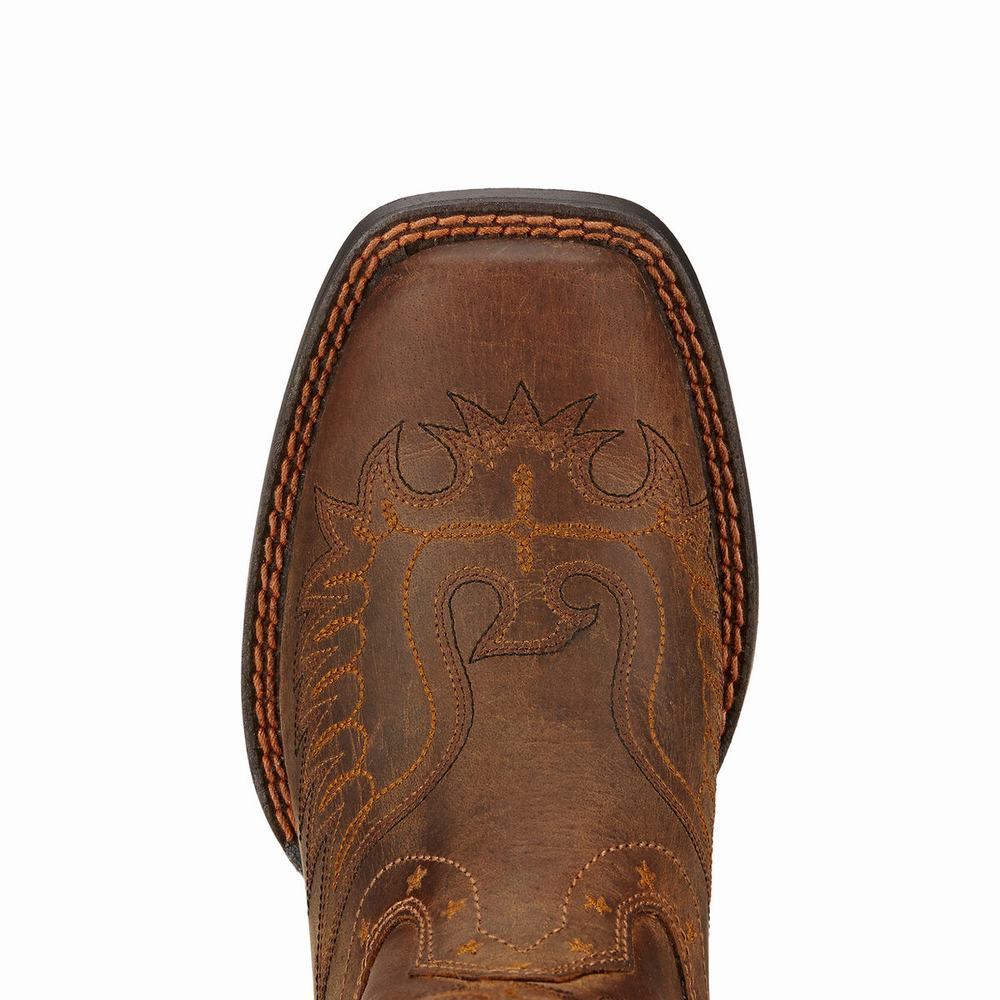 Ariat Honor Western Stövlar Barn Bruna | 129-LBKMCR