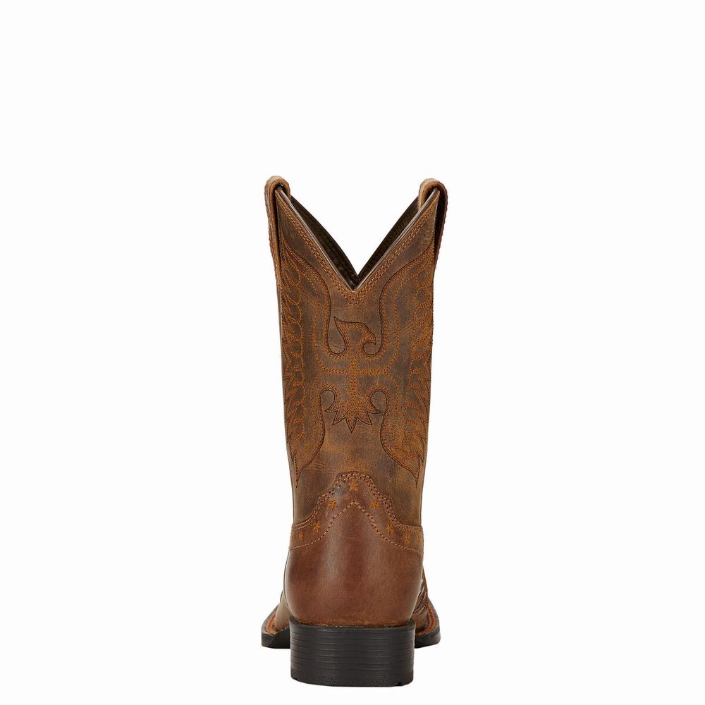 Ariat Honor Western Stövlar Barn Bruna | 129-LBKMCR