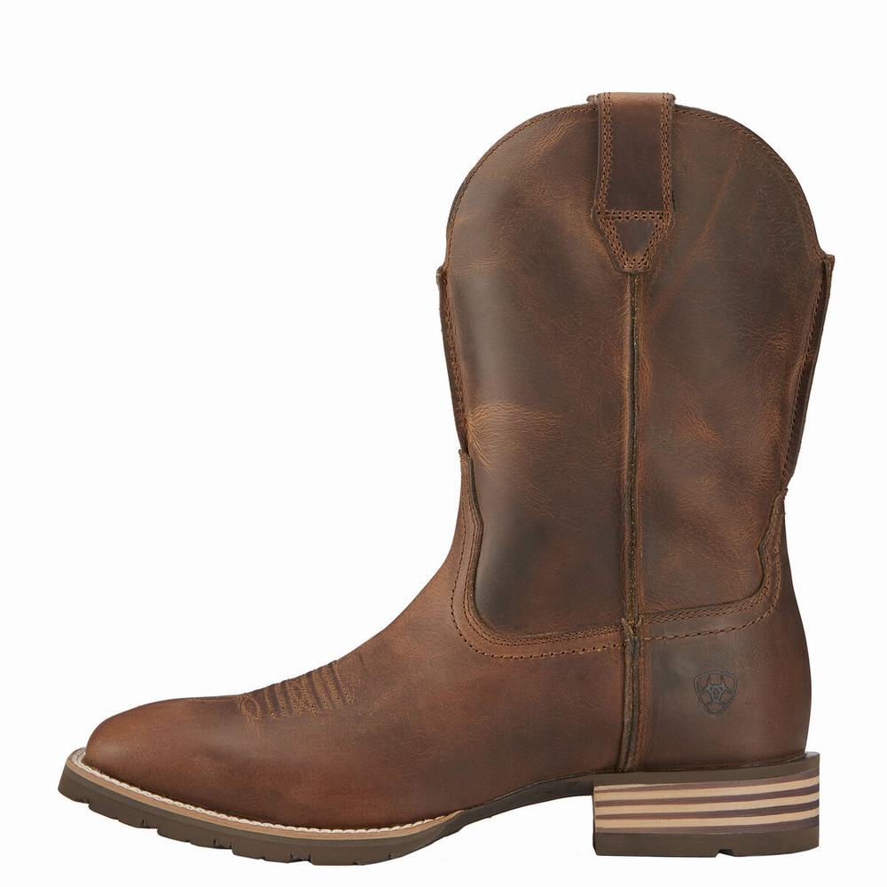 Ariat Hybrid Street Side Western Stövlar Herr Bruna | 371-SFNDTK