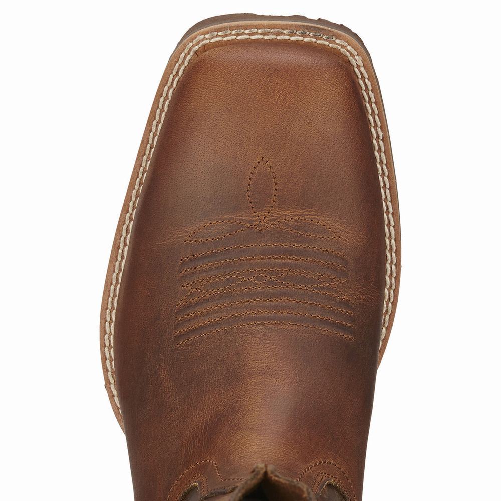 Ariat Hybrid Street Side Western Stövlar Herr Bruna | 371-SFNDTK