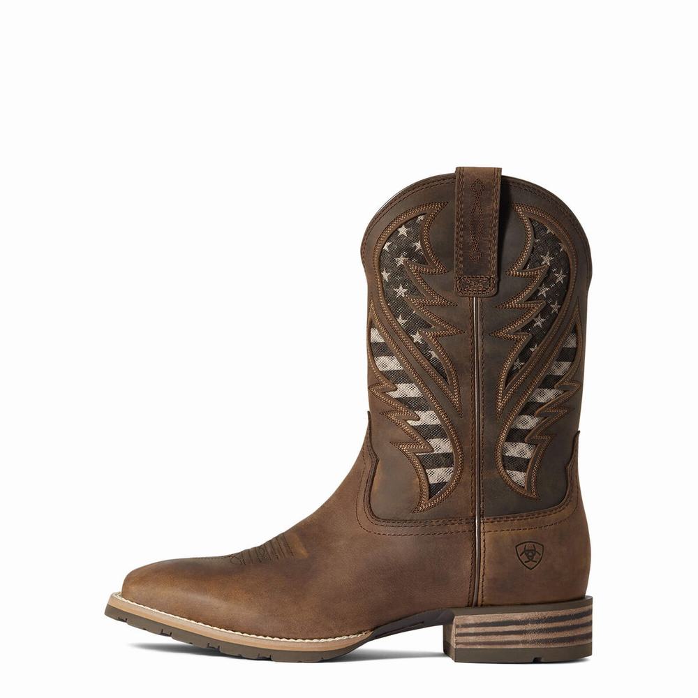 Ariat Hybrid VentTEK Western Stövlar Herr Bruna | 964-LWDOBA