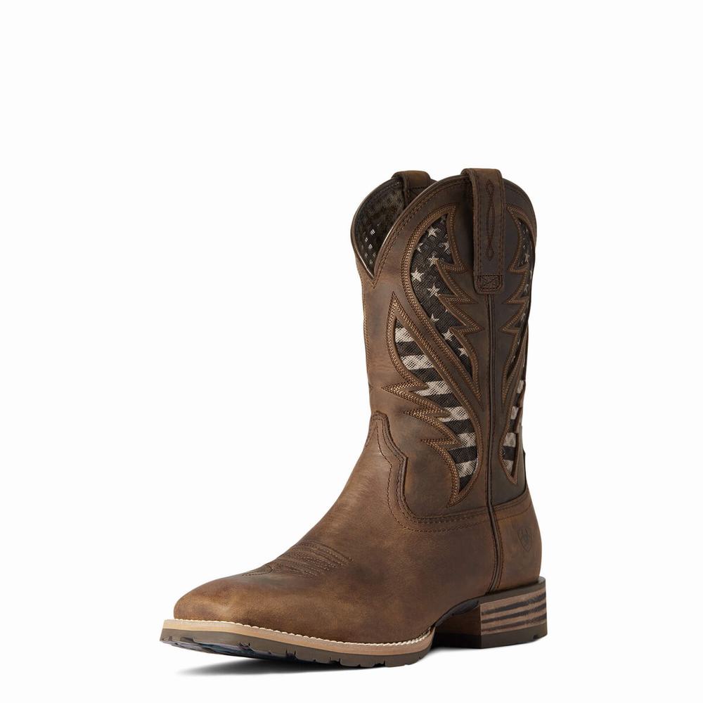 Ariat Hybrid VentTEK Western Stövlar Herr Bruna | 964-LWDOBA