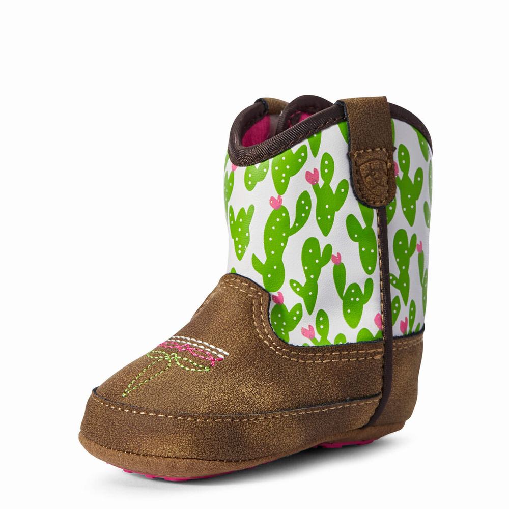 Ariat Infant Lil\' Stompers Anaheim Western Stövlar Barn Vita | 540-IAYCOS