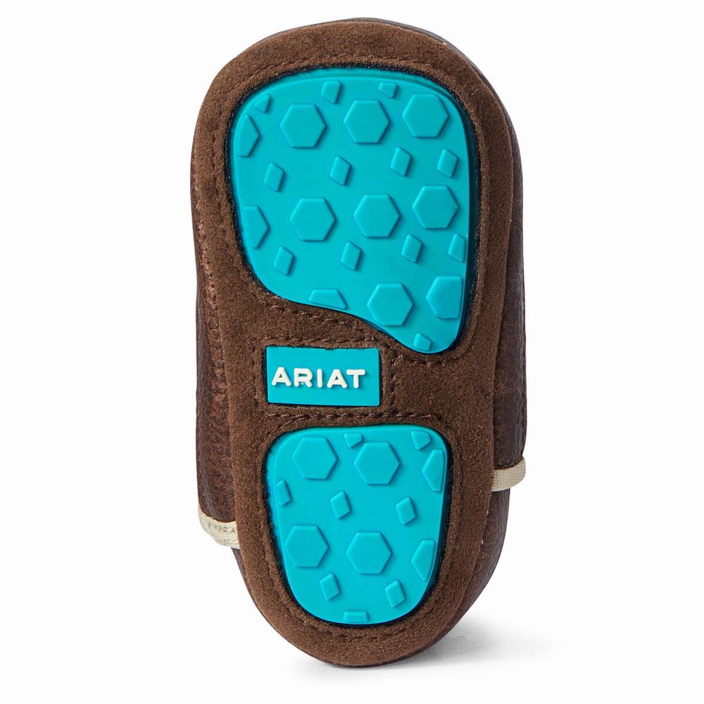 Ariat Infant Lil' Stompers Boston Western Stövlar Barn Turkos Ljusturkos | 263-FVJEZY