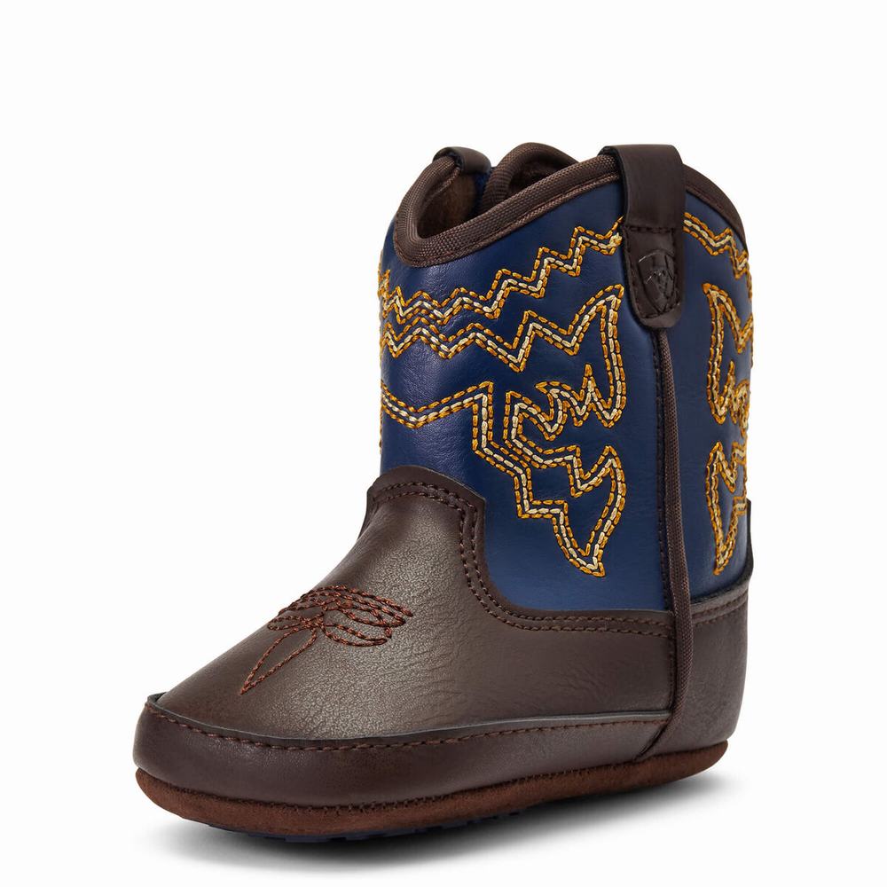 Ariat Infant Lil\' Stompers Deadwood Western Stövlar Barn Bruna | 641-SYNCQH