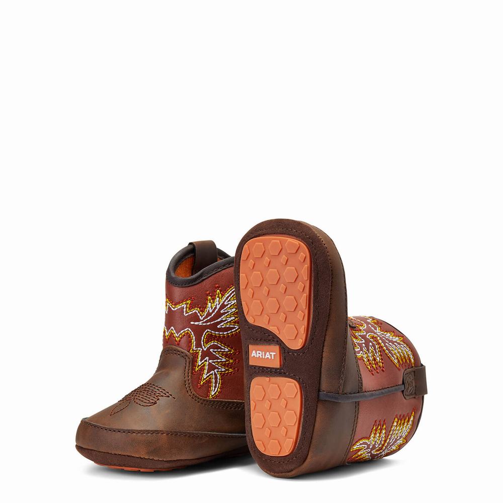 Ariat Infant Lil' Stompers Workhog Western Stövlar Barn Bruna | 327-ZVBQMO