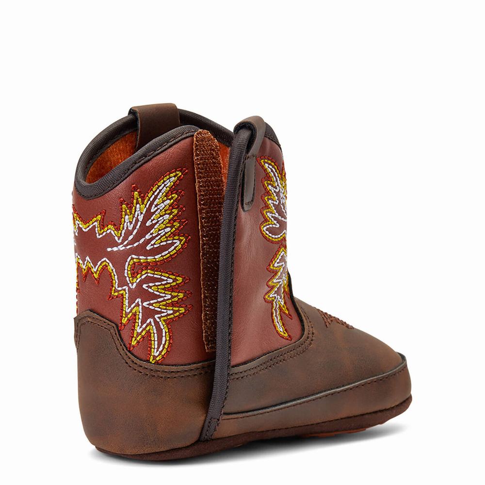 Ariat Infant Lil' Stompers Workhog Western Stövlar Barn Bruna | 327-ZVBQMO