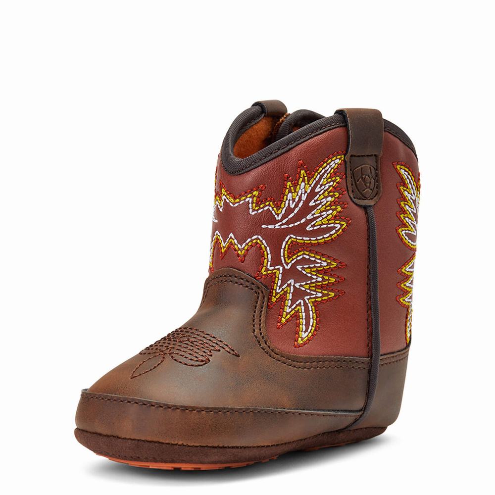 Ariat Infant Lil\' Stompers Workhog Western Stövlar Barn Bruna | 327-ZVBQMO